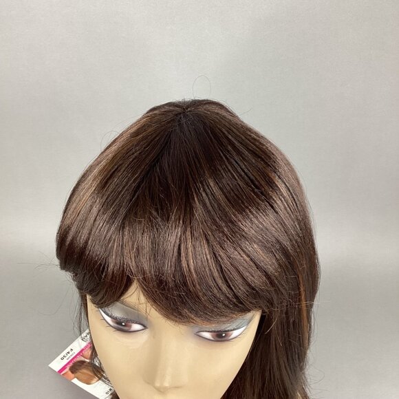 Hannah Wig Brown & Blonde Long Straight Curl Classic Cap Adjustable Synthetic - Picture 5 of 9